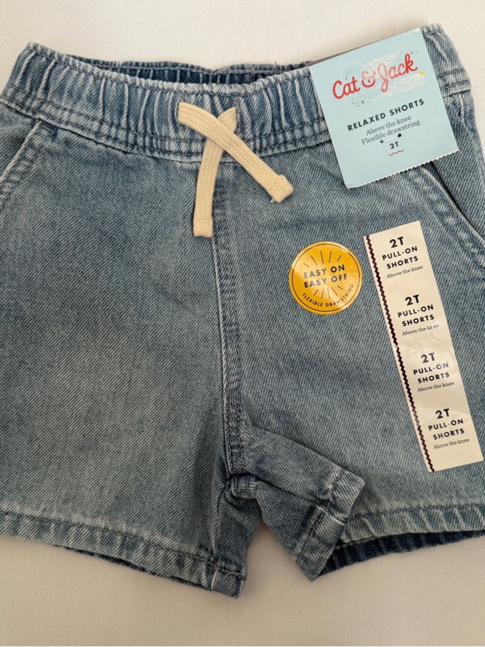 Cat & Jack Light Blue Relaxed Pull-On Shorts
